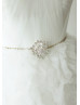 Strapless Ivory Tulle Special Wedding Dress With Ruffles